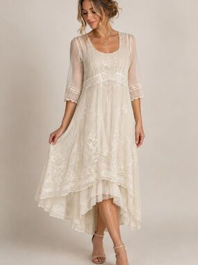 Age of Love by Nataya Titanic Tea Party Dress Ivory Est. Size Medium